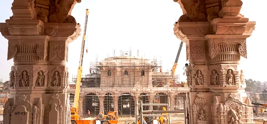 Ayodhya Ram Mandir Construction Picture
